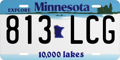 MN license plate 813LCG