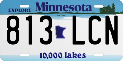 MN license plate 813LCN