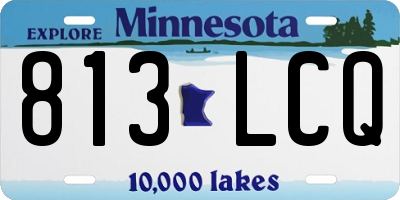MN license plate 813LCQ