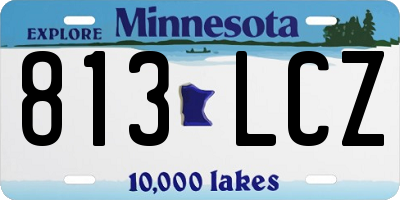 MN license plate 813LCZ