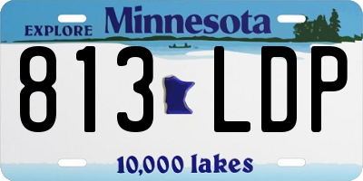 MN license plate 813LDP