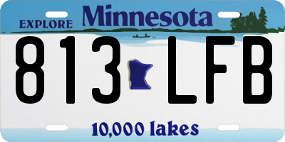 MN license plate 813LFB
