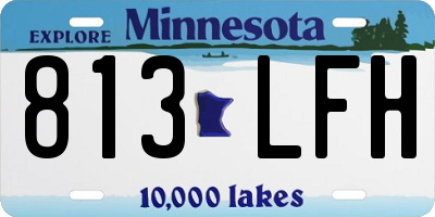 MN license plate 813LFH