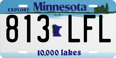MN license plate 813LFL