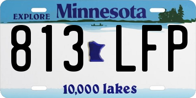 MN license plate 813LFP