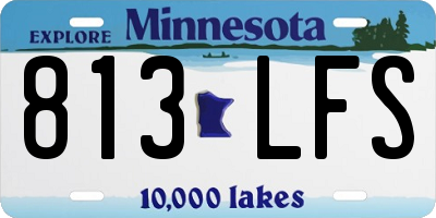 MN license plate 813LFS