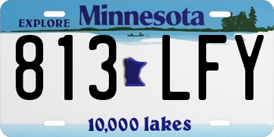 MN license plate 813LFY