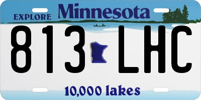 MN license plate 813LHC
