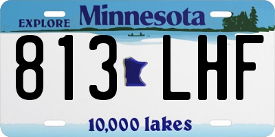 MN license plate 813LHF