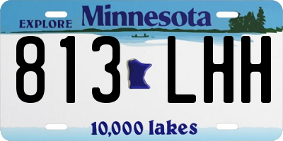 MN license plate 813LHH