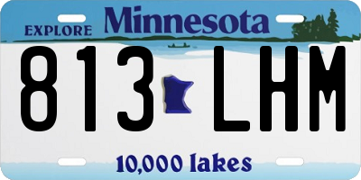 MN license plate 813LHM