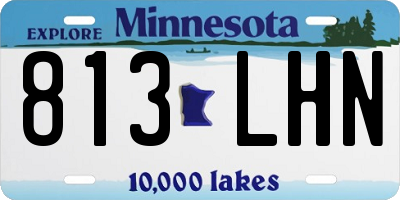 MN license plate 813LHN