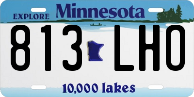 MN license plate 813LHO