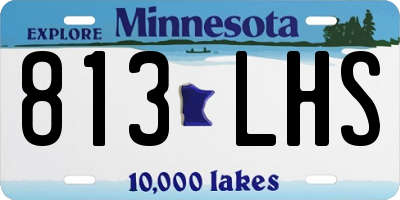 MN license plate 813LHS