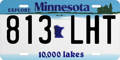 MN license plate 813LHT