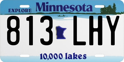 MN license plate 813LHY