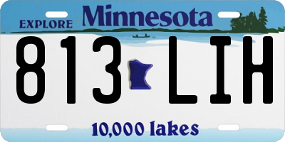 MN license plate 813LIH
