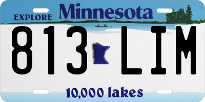 MN license plate 813LIM
