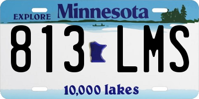 MN license plate 813LMS