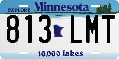 MN license plate 813LMT