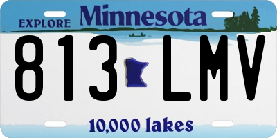 MN license plate 813LMV