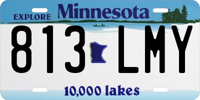 MN license plate 813LMY