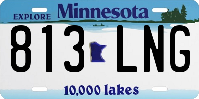 MN license plate 813LNG
