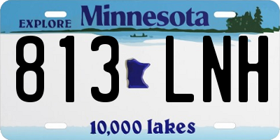 MN license plate 813LNH