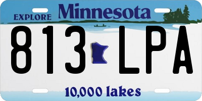 MN license plate 813LPA