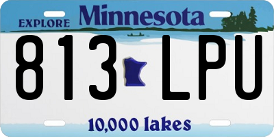 MN license plate 813LPU