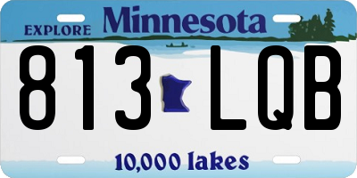 MN license plate 813LQB
