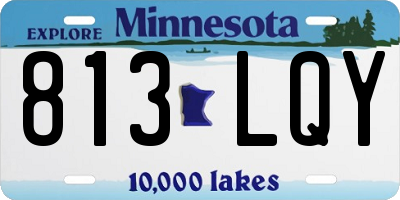MN license plate 813LQY
