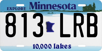 MN license plate 813LRB