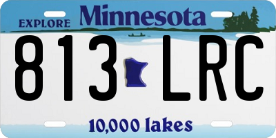 MN license plate 813LRC