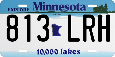 MN license plate 813LRH