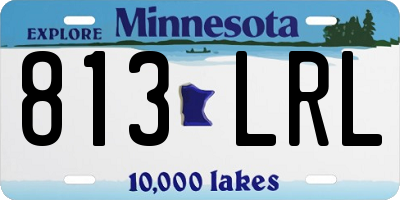 MN license plate 813LRL