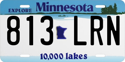 MN license plate 813LRN