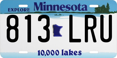 MN license plate 813LRU