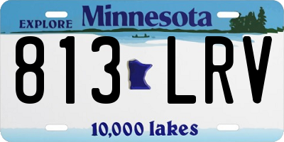 MN license plate 813LRV