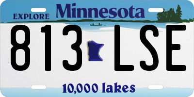 MN license plate 813LSE