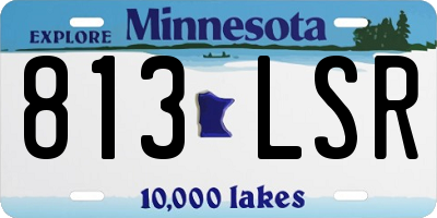 MN license plate 813LSR
