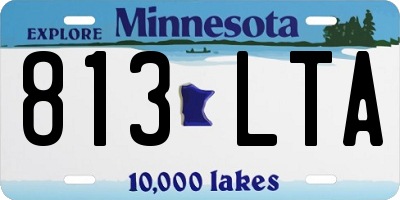 MN license plate 813LTA