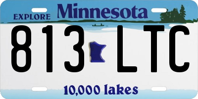 MN license plate 813LTC