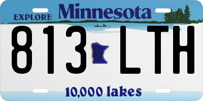 MN license plate 813LTH