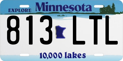 MN license plate 813LTL