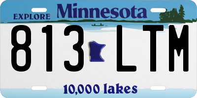 MN license plate 813LTM