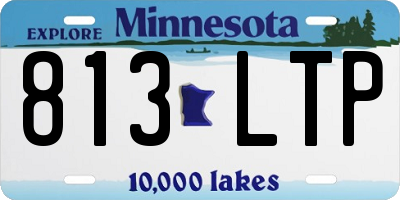 MN license plate 813LTP