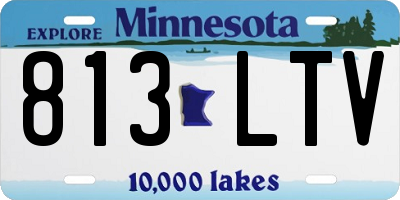 MN license plate 813LTV