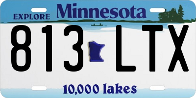 MN license plate 813LTX