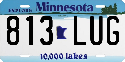 MN license plate 813LUG